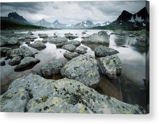 Scenics Acrylic Print featuring the photograph Amethyst Lake, Jasper National Park by Art Wolfe