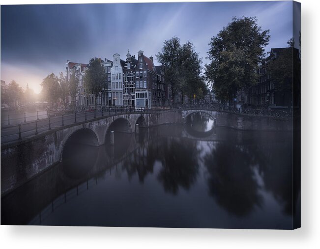 Amsterdam Acrylic Print featuring the photograph Amsterdam Morning II by Carlos F. Turienzo
