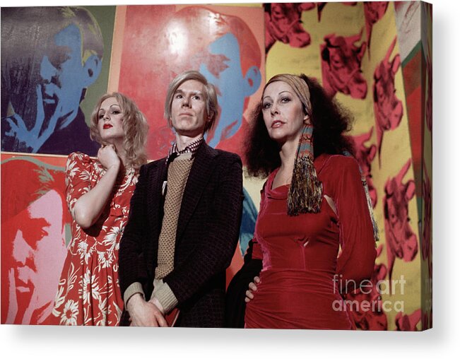Artist Acrylic Print featuring the photograph Andy Warhol, Candy Darling And Ultra by Bettmann