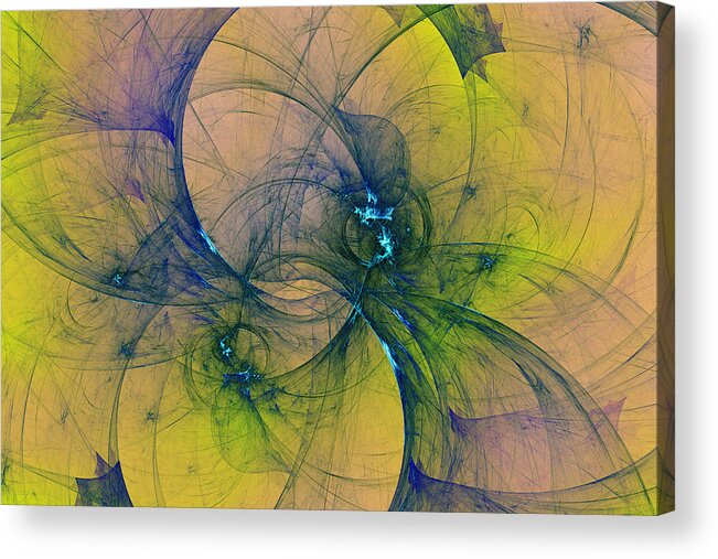 Art Acrylic Print featuring the digital art Animus in consulendo liber by Jeff Iverson