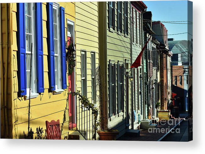 Culture Acrylic Print featuring the photograph Annapolis Row by Skip Willits