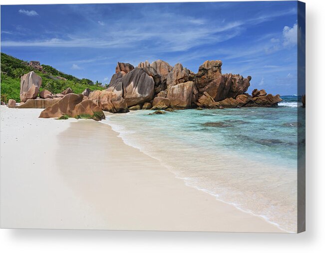 Tranquility Acrylic Print featuring the photograph Anse Coco In La Digue, Seychelles by © Frédéric Collin