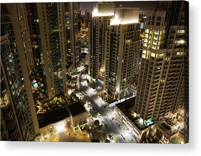 Apartment Acrylic Print featuring the photograph Apartments In Dubai by Xu Jian