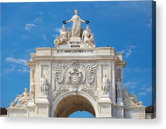 Scenic Acrylic Print featuring the photograph Arch At Commerce Square Praca by Jan Wlodarczyk