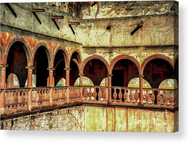 Arches Acrylic Print featuring the photograph Arches and Texture by Barry Weiss