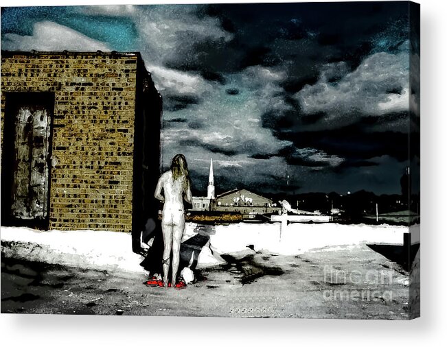 Outdoor Acrylic Print featuring the digital art Art of Solitude by Ej Holley