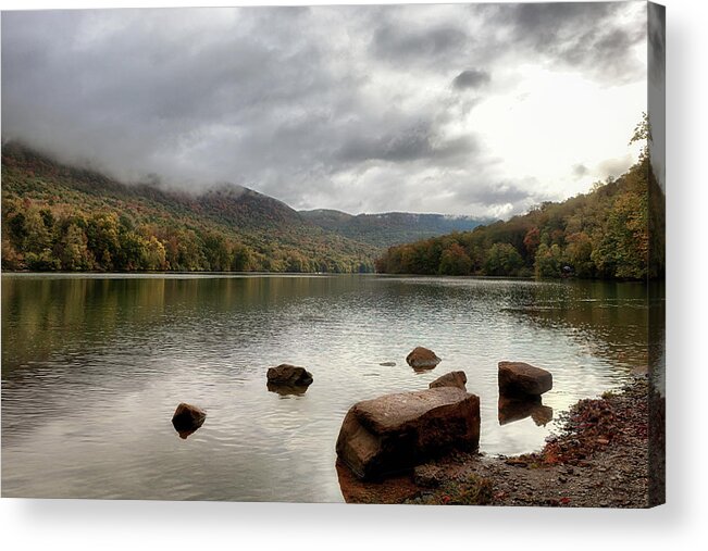 River Acrylic Print featuring the photograph At the River's Edge by Susan Rissi Tregoning