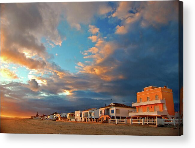 Outdoors Acrylic Print featuring the photograph Atardecer De Nubes Pintadas by Juampiter