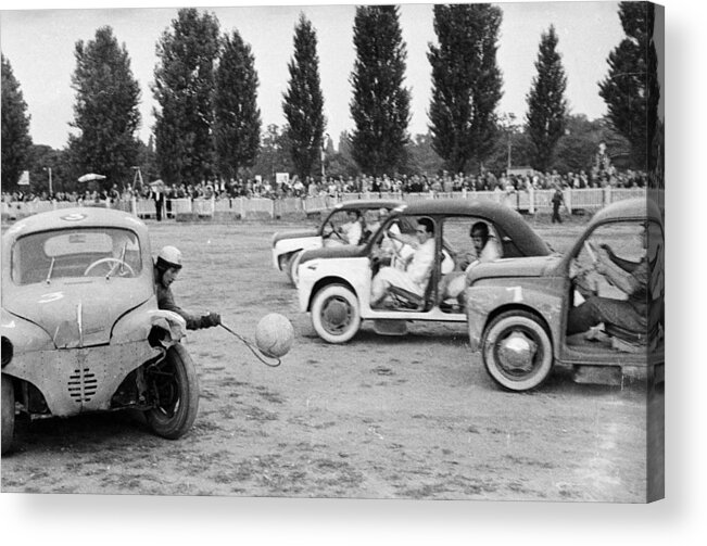 Customized Car Acrylic Print featuring the photograph Auto-ball by P. F. Jentile