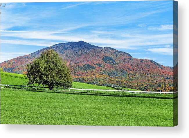 Autumn Acrylic Print featuring the photograph Autumn View Vermont by Tim Kirchoff