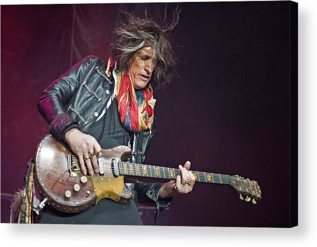 Event Acrylic Print featuring the photograph Bad Company & Joe Perry Perform At by Neil Lupin
