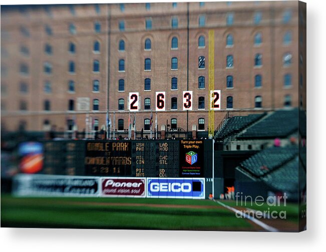 Hanging Acrylic Print featuring the photograph Baseball - Cal Ripken Hall Of Fame by Icon Sports Wire