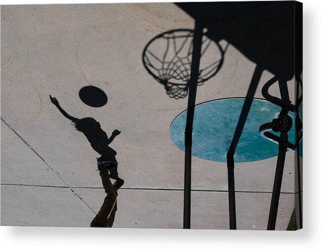Ambition
Child
Shadow
Abstract
Education
Game
Ball
Aspire
Dream
Passion
Hoop
School Acrylic Print featuring the photograph Basketball Dreams by Sydney Harter