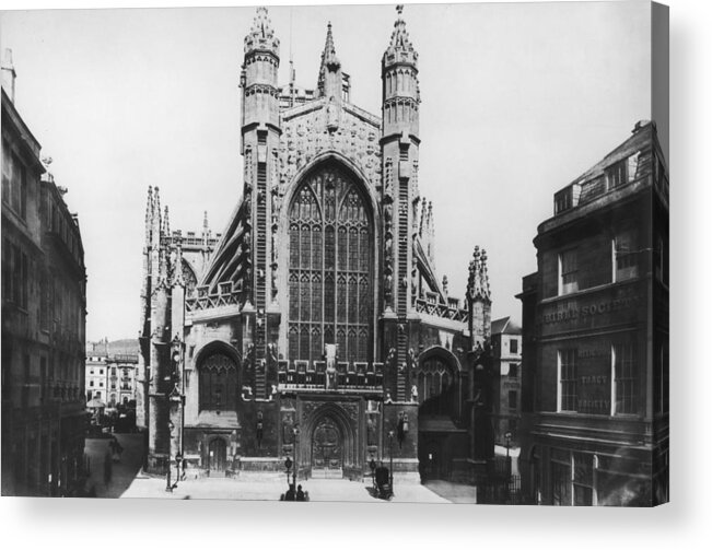 Gothic Style Acrylic Print featuring the photograph Bath Abbey by Hulton Archive