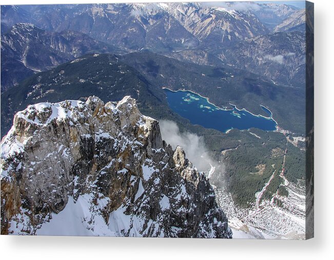 Alps Acrylic Print featuring the photograph Bavarian Alps Overlook by Dawn Richards
