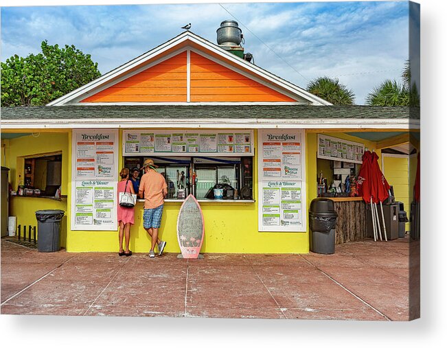 Estock Acrylic Print featuring the digital art Beach Bar, Pass-a-grille, Florida by Lumiere