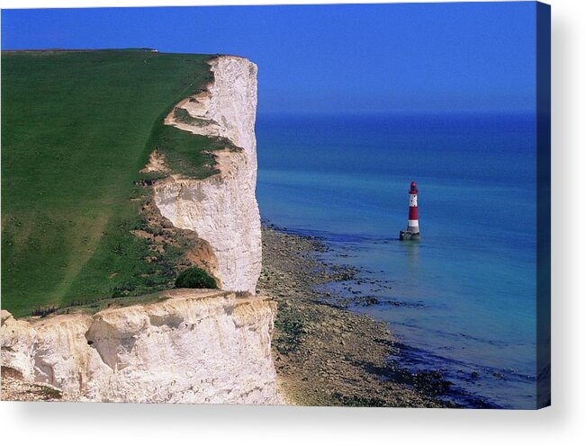 Water's Edge Acrylic Print featuring the photograph Beachy Head, East Sussex by Design Pics/bilderbuch
