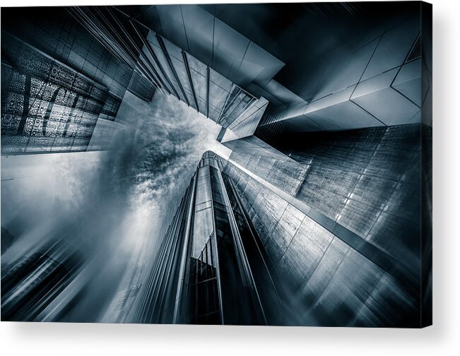 Perspective Acrylic Print featuring the photograph Beijing City by Baidongyun