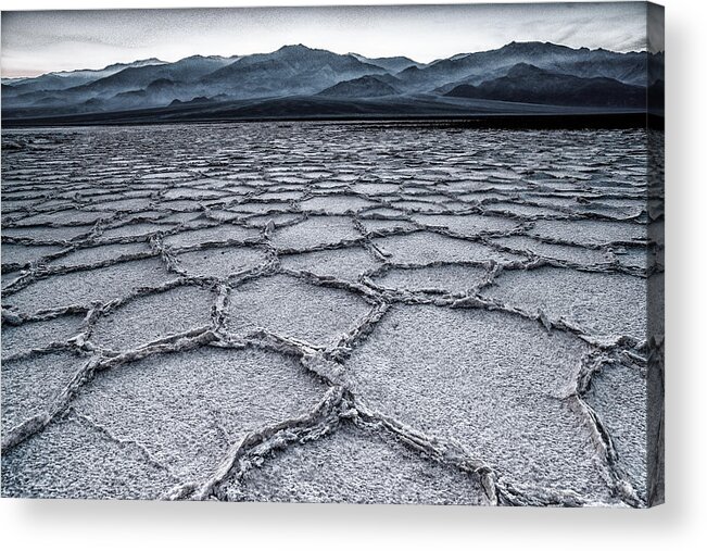 Badwater Acrylic Print featuring the photograph Below 280' by Andreas Agazzi