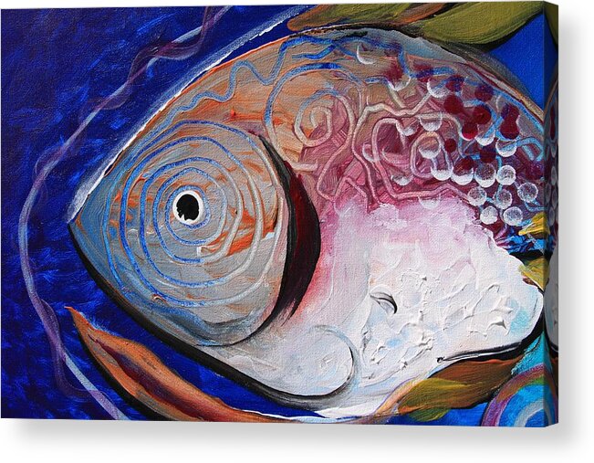 Fish Acrylic Print featuring the painting Big Fish by J Vincent Scarpace