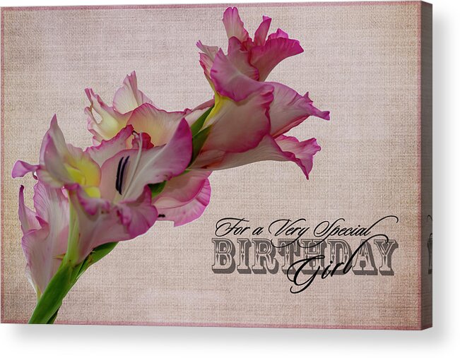 Flowers Acrylic Print featuring the photograph Birthday Girl by Cathy Kovarik