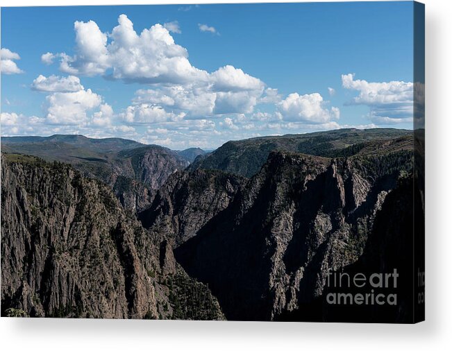 Black Canyon Acrylic Print featuring the photograph Black Canyon of the Gunnison by Jeff Hubbard
