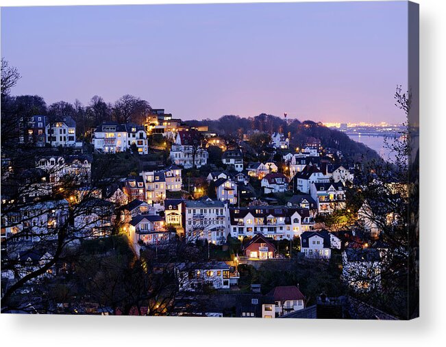 Built Structure Acrylic Print featuring the photograph Blankenese District On The Elbe River by Axel Schmies