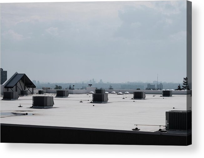 Urban Acrylic Print featuring the photograph Bleak Future by Kreddible Trout