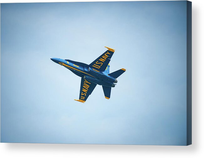 Blue Angels Acrylic Print featuring the photograph Blue Angel on High by Mark Duehmig