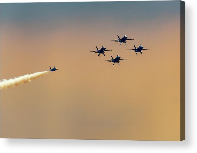2018 Acrylic Print featuring the photograph Blue Angels Pass Through by Donna Corless
