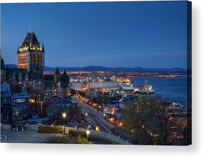 Quebec Acrylic Print featuring the photograph Blue by David Boutin