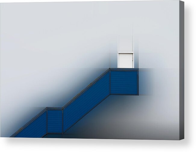 Stairs Acrylic Print featuring the photograph Blue Stairs by Alfonso Novillo