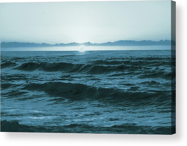  Blue Acrylic Print featuring the photograph Blue Sunset by Local Snaps Photography