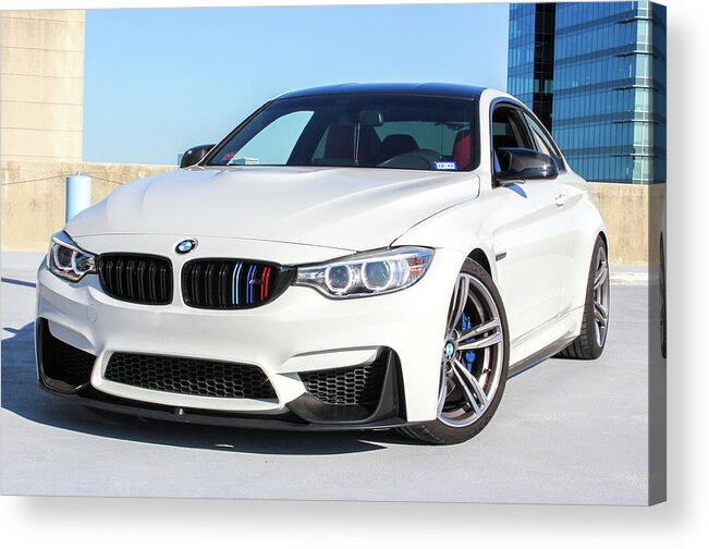 Bmw M4 Acrylic Print featuring the photograph Bmw M4 by Rocco Silvestri