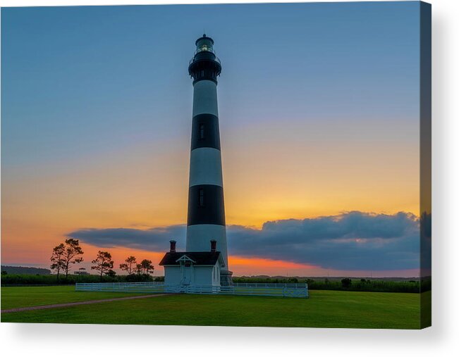 Outer Banks Acrylic Print featuring the photograph Bodie Island Lighthouse, Hatteras, Outer Bank by Cindy Lark Hartman