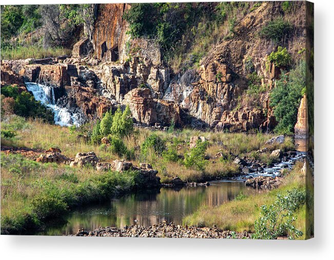 It Was Named After A Local Prospector Acrylic Print featuring the photograph Bourke's Luck Potholes by Douglas Wielfaert