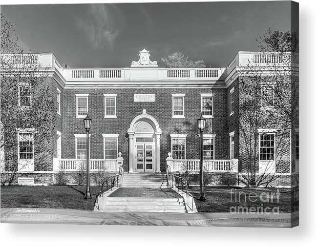 Bowdoin Acrylic Print featuring the photograph Bowdoin College Moulton Union by University Icons