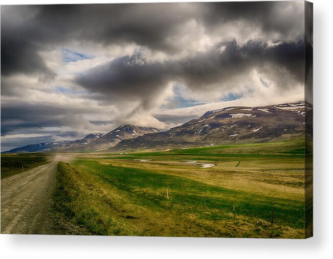 Iceland Acrylic Print featuring the photograph Break in the Weather by Amanda Jones