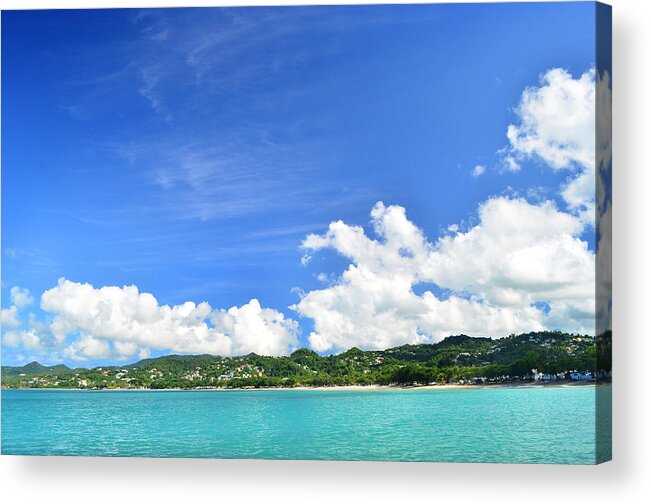 Eco Tourism Acrylic Print featuring the photograph Breathtaking Island Beach And Blue Sky by Jaminwell