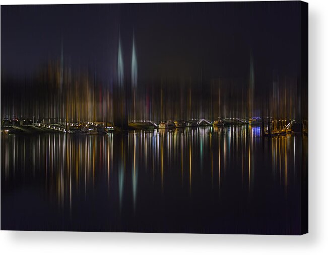Night
Bremen
Weser
Color Acrylic Print featuring the photograph Bremen And Weser By Night by Heike Rompf