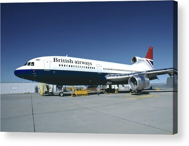 Lockheed L-1011-500 Tristar Acrylic Print featuring the photograph British Airways L-1011-500 TriStar  by Erik Simonsen