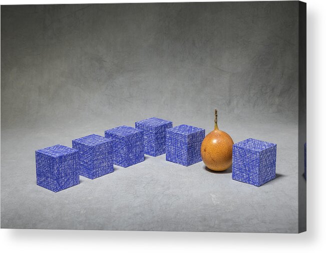 Stilllife Acrylic Print featuring the photograph Broken Rule by Christophe Verot