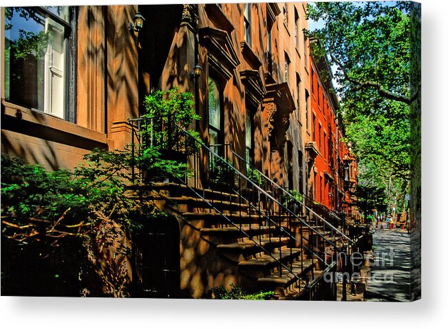 Brooklyn Heights Acrylic Print featuring the photograph Brooklyn Heights Summer No.3 - A New York Impression by Steve Ember