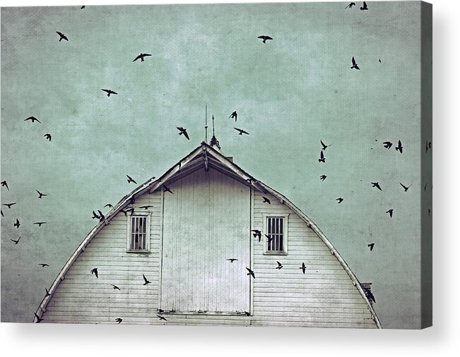 Top Selling Art Acrylic Print featuring the photograph Busy Barn by Julie Hamilton