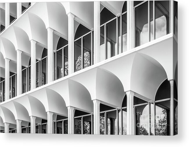 Butler University Acrylic Print featuring the photograph Butler University Irwin Library Detail by University Icons