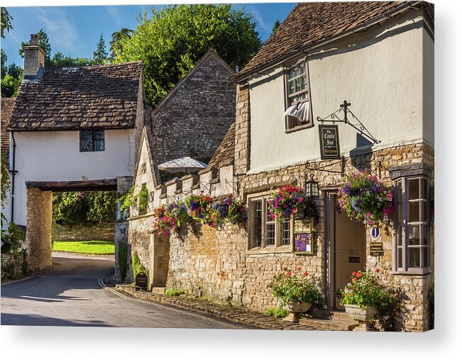 Castle Combe Acrylic Print featuring the photograph Castle Combe, Wiltshire by David Ross