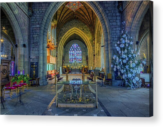 Church Acrylic Print featuring the photograph Cathedral at Christmas by Ian Mitchell