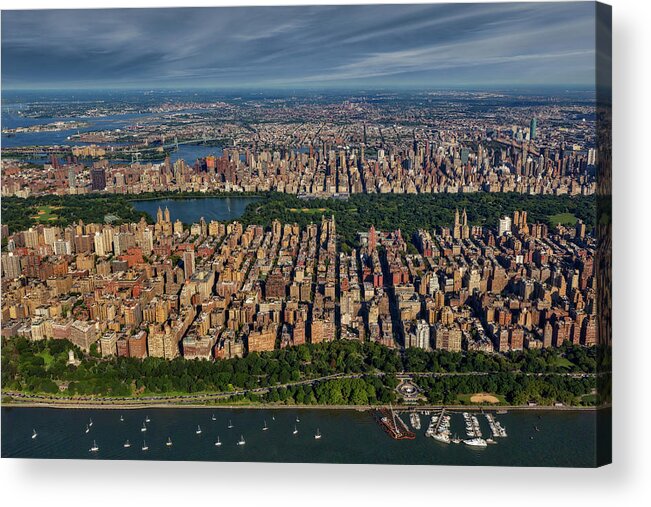 Aerial View Acrylic Print featuring the photograph Central Park NYC Aerial by Susan Candelario