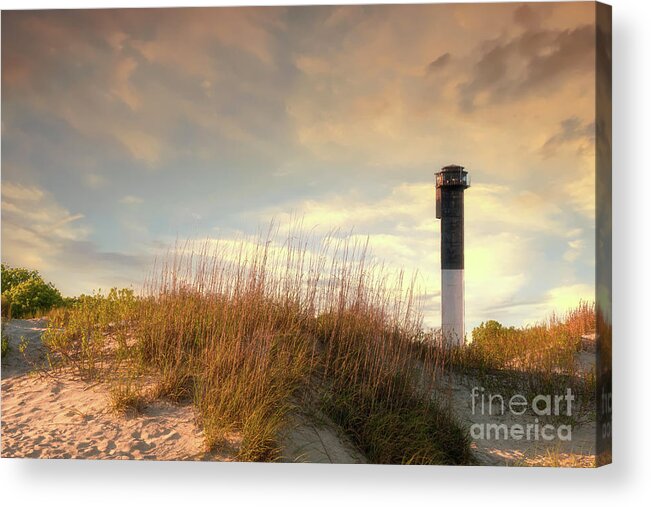 Sullivan's Island Lighthouse Acrylic Print featuring the photograph Charleston Light - Sullivan's Island Lighthouse by Dale Powell