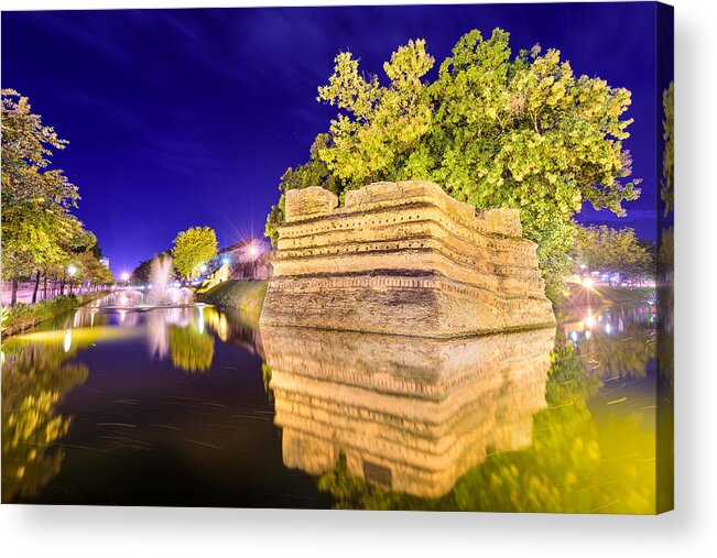 Landscape Acrylic Print featuring the photograph Chiang Mai, Thailand Old City Ancient by Sean Pavone